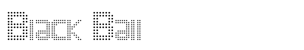Black Ball font preview